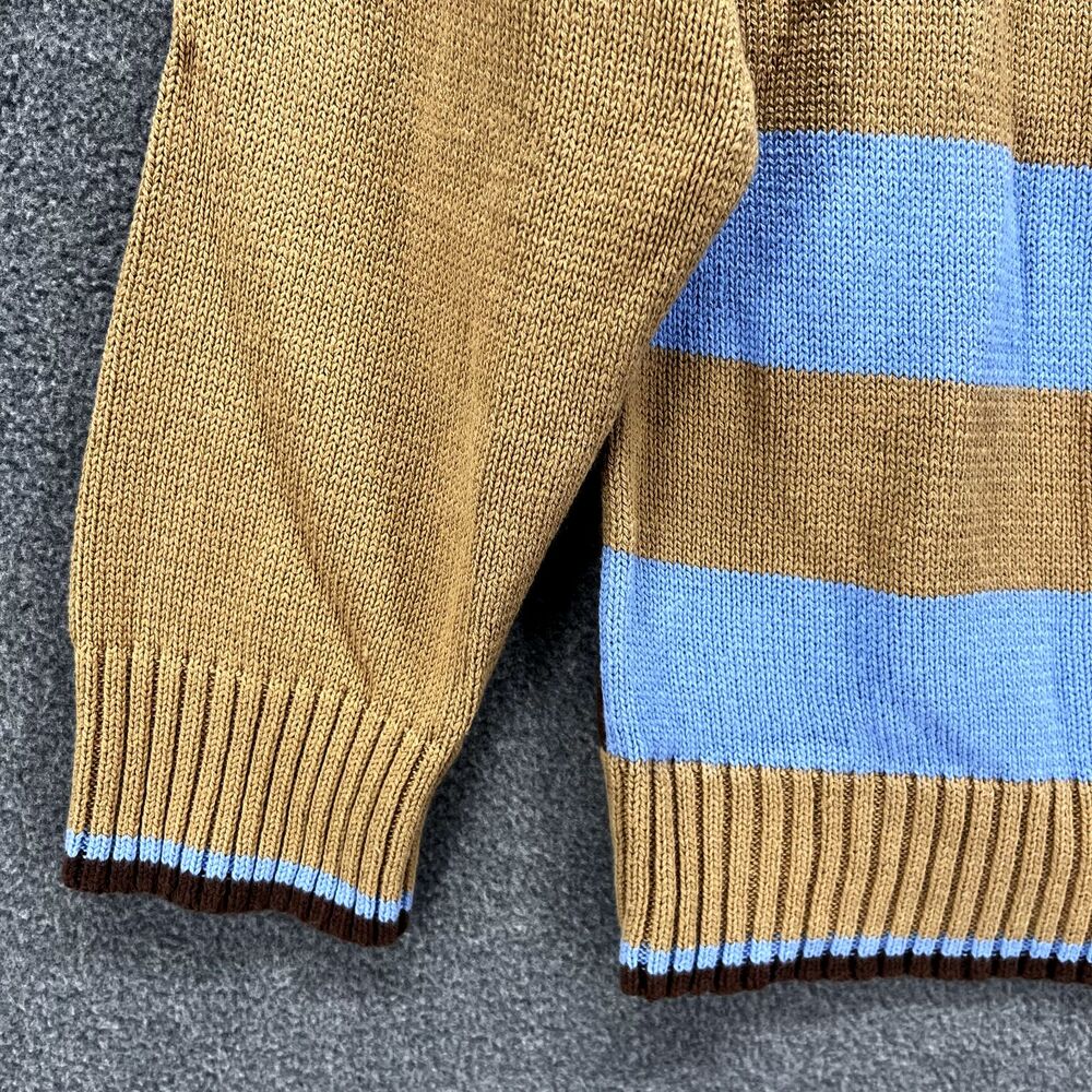 Hartstrings Sweater Toddler 7 Brown Blue Knit Top crewneck football ball - Picture 4 of 12